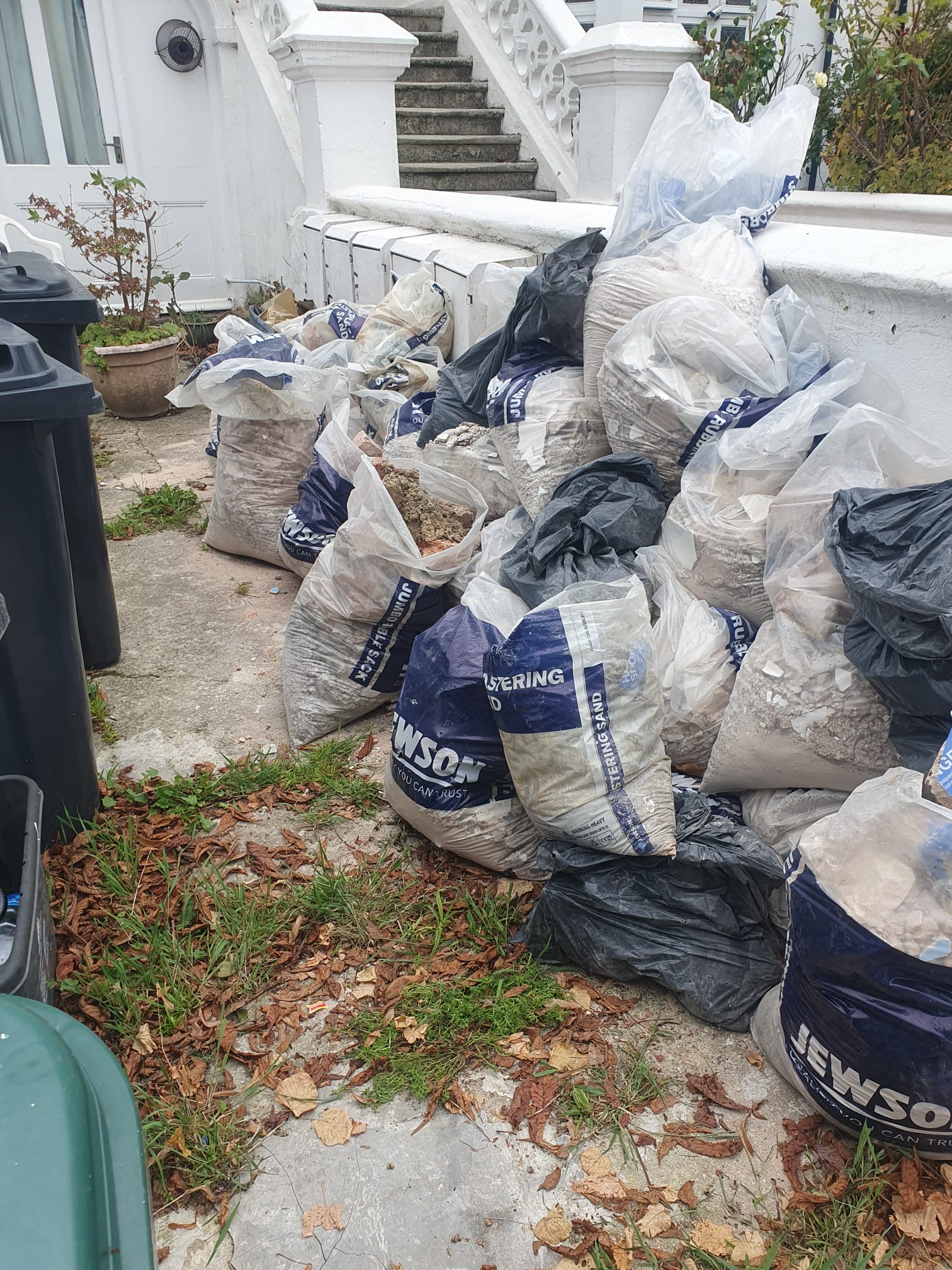 Builders waste before clearance - Brighton